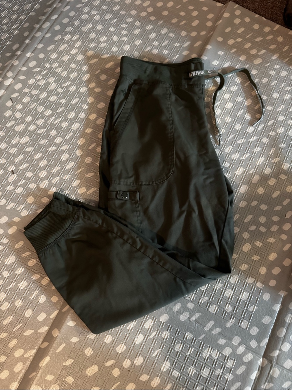 Med couture Olive Green Jogger scrub pants